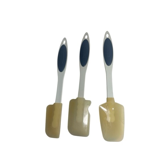 Vintage Rubbermaid High Heat Resistant Spatula Set Of 3 MCM IC50 Retro - Picture 3 of 7